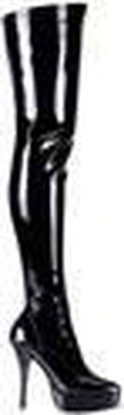 Pleaser - INDULGE-3000 Plateau overknee Laarzen - US 14 - 45 Shoes - Zwart — thumbnail 2