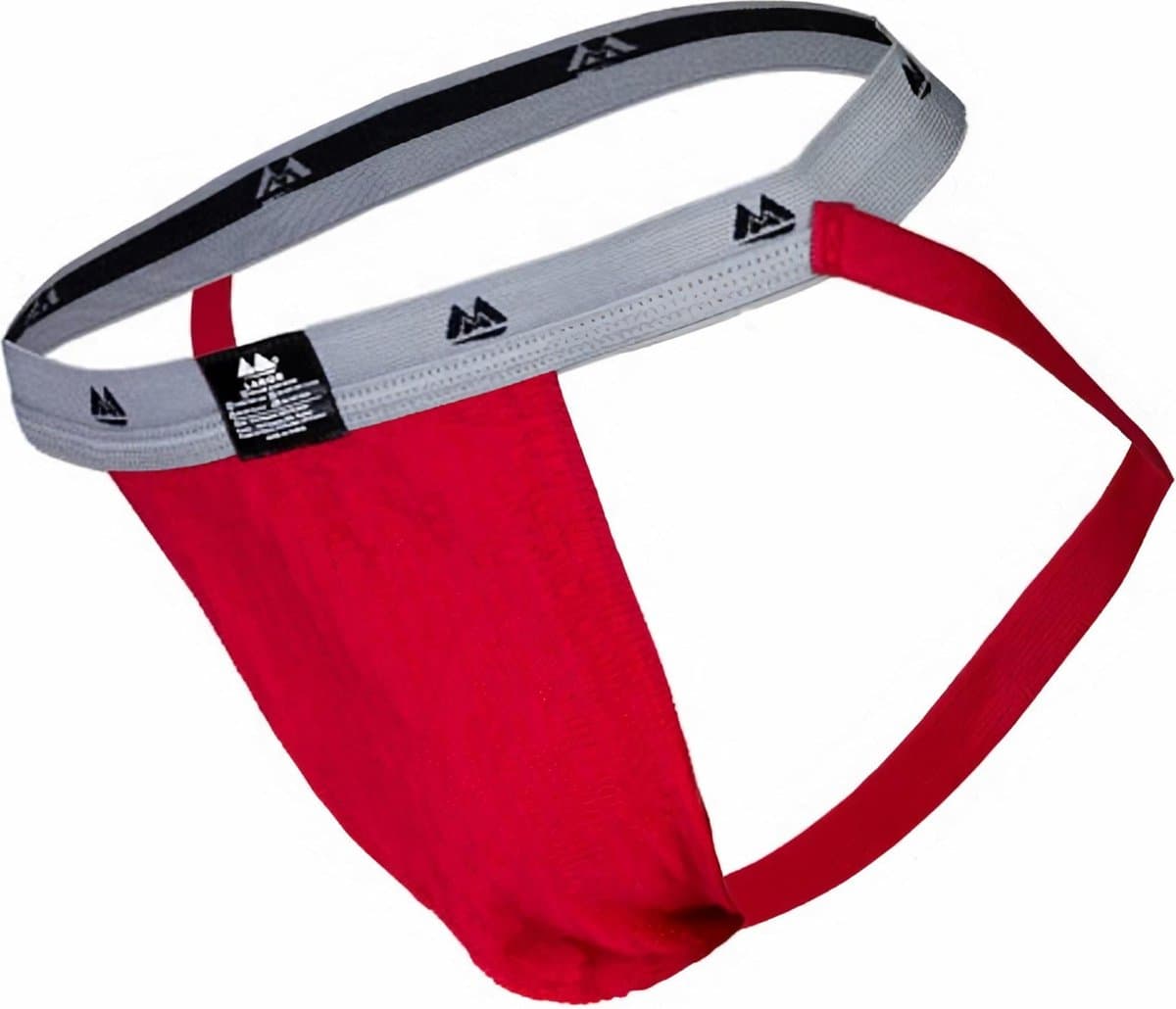 MM Sports The Original Swimmer/Jogger Jockstrap 1 inch Red - MAAT M - Heren Ondergoed - Jockstrap voor Man - Mannen Jock — afbeelding 1