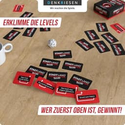 Stadt Land Volleposten Spel - Rood Licht Edition voor Volwassenen - Actief Spel voor 2-6 Spelers — thumbnail 2