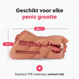 Jespro Realistische Pocket Pussy - Kunstvagina - Sex Toys voor Mannen - Masturbator - Blowjob Simulator - Nep Vagina - Voor Heren - Stroker - Seksspeeltjes - Erotiek - Zelf aftrekken — thumbnail 8