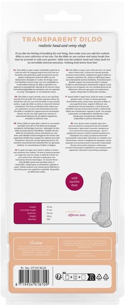 Jelly Dildo met ballen - 17 cm — thumbnail 3