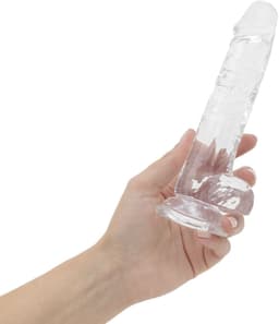 Jelly Dildo met ballen - 17 cm — thumbnail 10