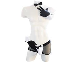 BamBella® - S/M Stripper set Man - Gigolo broek kostuum sexy lingerie man heren Strip valentijn kleding