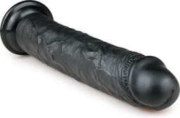 EasyToys - Realistische Dildo met Zuignap - 28,5 cm - Dildo's - Sex Toys voor Vrouwen en Mannen - Dildo Mannen Anaal - Zwart — thumbnail 4