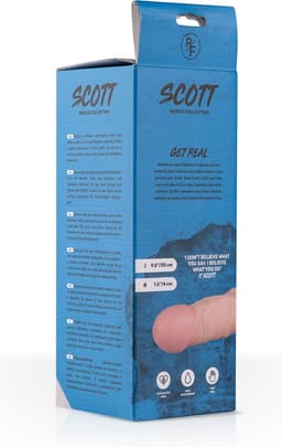 Real Fantasy - Scott - Realistische Dildo met Zuignap - 25 cm - Dildo - Dildo's - Sex Toys voor Vrouwen en Mannen - Dildo Mannen Anaal - Beige — thumbnail 8
