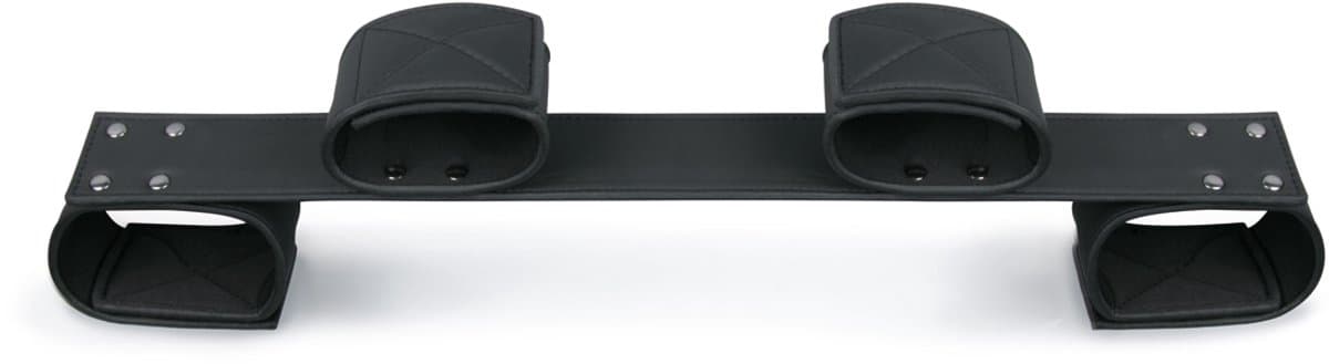 EasyToys - Bondage Bar - Wrist and Ankle Cuffs - Handboeien en Enkelboeien - Duurzaam - Bondage Set - BDSM Set - BDSM Toys - Rollenspel Erotiek - Erotisch Spel - Sex Toys voor Vrouwen en Mannen - Zwart — afbeelding 1