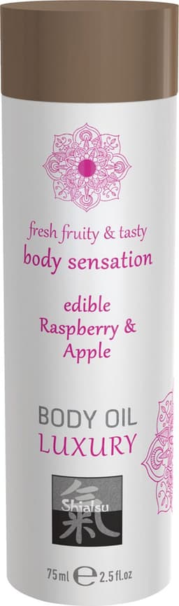 Luxe Eetbare Body Oil - Framboos & Appel — thumbnail 2