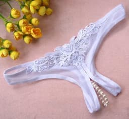 Paarse string met parels — thumbnail 3