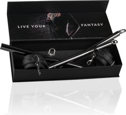 EasyToys - Expander Spreader Bar and Cuffs Set - Stevig Materiaal - Bondageset - Bondage Set - BDSM Set - Bondage - Sex Toys voor Vrouwen en Mannen - Handboeien Seks - Zwart — thumbnail 13