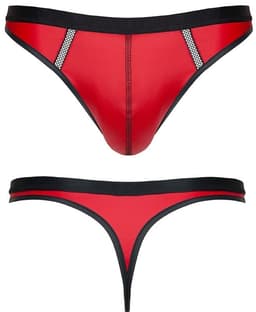LINGERIE OUTLET Wetlook Men's Thong red S — thumbnail 4