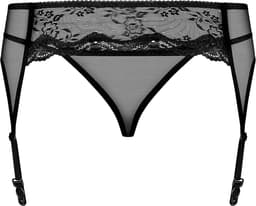Obsessive - Charms Garter Belt & String Zwart S/M — thumbnail 13