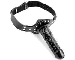 Pipedream Fetish Fantasy mondknevel Deluxe Ball Gag w/Dong zwart - 5 inch