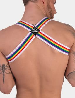 Barcode Berlin Pride Harness White - MAAT XS — thumbnail 4