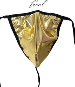 String-Heren-Sexy-Goud-Lingerie-Opwindend-Glimmend-Erotisch-Goedkoop — thumbnail 1