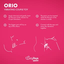 EasyConnect - EasyToys - Koppelvibrator Orio via App - Koppel Vibrator - Sex Toys voor Vrouwen - Vibrators voor Vrouwen - Sex Toys - Vibrator - Vibrator voor Koppels - Roze — thumbnail 5