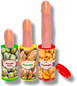 Fop Cadeau Spring Penis In Blik - Jumping Penis in Can – Pistachios - Verrassende Gag Gift! — thumbnail 5