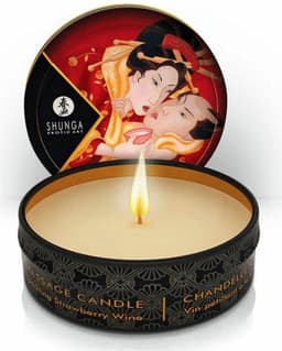 Shunga - Mini Massagekaars - Sparkling Strawberry - 30 ml — thumbnail 6