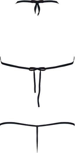 Strappy Bra & G-Set - Zwart - Queen Size — thumbnail 2