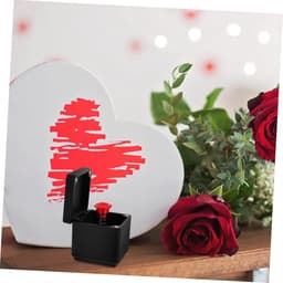 Kunstbloem - Nepbloem Decoratieve bloem - Romantisch cadeau - Uniek en gedenkwaardig - 5 x 5 x 5 cm - Rood — thumbnail 3
