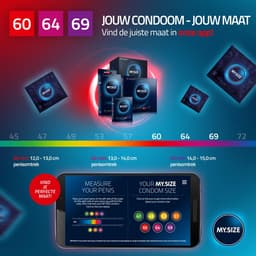 MY.SIZE PRO condoom maat 5,6,7-60,64,69 mm, 3x3 condooms - perfecte pasvorm en een geschikte maat voor iedereen — thumbnail 4