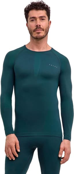 Heren Top van onderlaag Warm Round Neck M L/s Sh functioneel materiaal sneldrogend 1 stuk, Groen Holly 7385, L — thumbnail 1