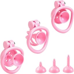 Chastity Cage met Urethral Plug en 5 Ringen — thumbnail 2