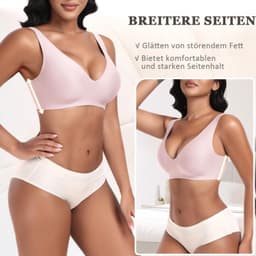 BH zonder beugel, comfortabel, voor grote borsten, stevige ondersteuning, naadloze bh — thumbnail 3