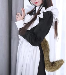 Kunstbont vossenstaart kat wolf set pluche masker pluizige poot handschoenen Halloween kerstfeest voor vrouwen — thumbnail 2