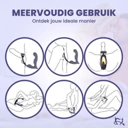 Toys Hub® Prostaat Vibrator PRO met Glijmiddel - Afstandsbediening - 11 Vibraties - Dubbele Stimulatie - Anaal Dildo - Plug - Massager met Cockring - Sex Toys voor Mannen — thumbnail 2