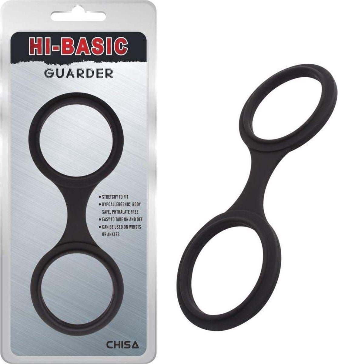 Hi- Basic - Guarder - Siliconen Handboeien - Zwart — afbeelding 1