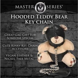 XR Brands AH119 - Hooded Teddy Bear Keychain - Tan — thumbnail 3