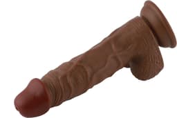 Dildo EZfunLok voor Auxfun Plus Seksmachine Bruin 21 cm — thumbnail 3