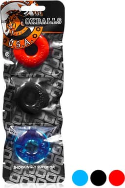 Oxballs - Ringer of Do-Nut 1 3-pack Zwart — thumbnail 2