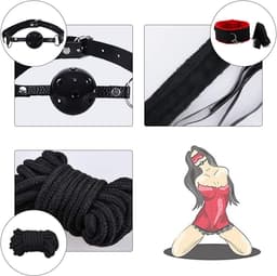Oneay BDSM Extreme Bondage Set - 11 Delig -SM Handboeien - Zweep / Veer / Tepelklemmen - Sex Toys voor Koppels - Seksspeeltjes voor mannen en vrouwen - Sex Pakket en Toys - Paars — thumbnail 6