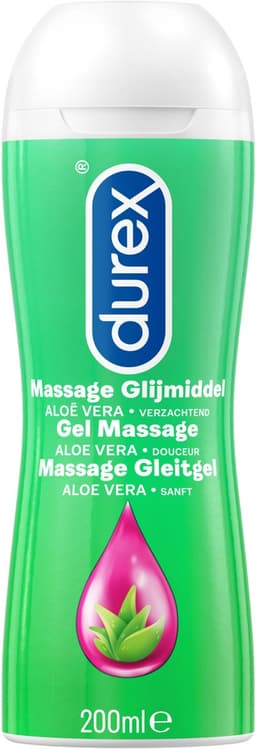 Durex Massage Olie en Glijmiddel - Aloë Vera - Waterbasis - 200 ml — thumbnail 13