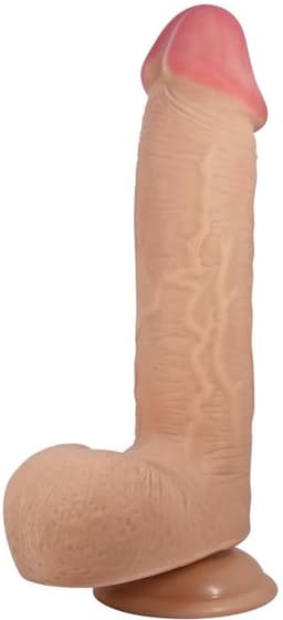 PRETTY LOVE - SLIDING SKIN SERIES REALISTIC DILDO WITH SLIDING SKIN SUCTION CUP FLESH 23.4 CM — thumbnail 1