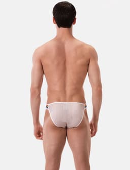 Barcode Berlin Pride Brief Regiro White - MAAT L - Erotisch Heren Ondergoed - Slip voor Man - Sexy mannen Slip — thumbnail 3
