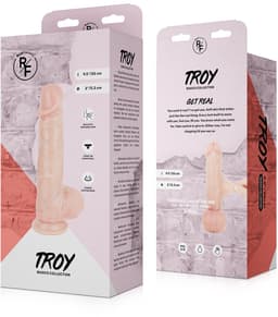 Real Fantasy - Troy Dildo Beweegbare Huid - 25cm — thumbnail 1