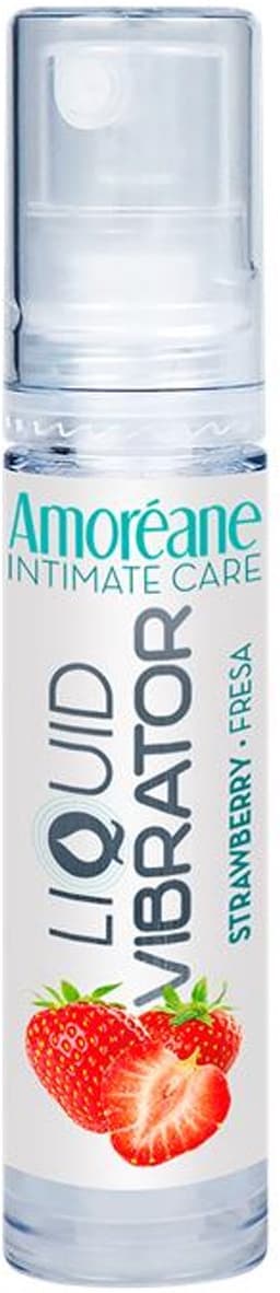 AMOREANE - Liquid Vibrator Waterbase Strawberry 10 Ml | Best Orgasm Experience | For Couples | Lubricant | Vibrating Lubricant — thumbnail 1