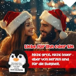 Romantisch Pinguïn Cadeau voor Partners - Liefde Cadeautje voor Hem of Haar — thumbnail 2