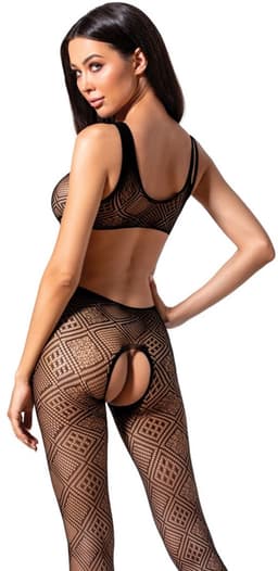 Passion - Woman Bs085 Bodystocking Black One Size — thumbnail 8