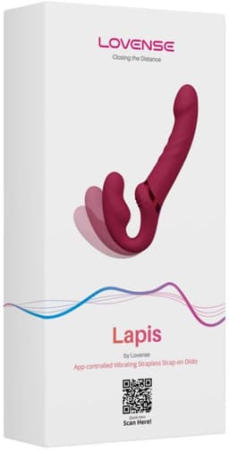 Lovense - Lapis Strapless Strap-on Vibrator - Roze — thumbnail 21