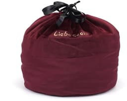 Liebe Seele - Wine Red Fluwelen Storage Bag - Opbergtas - Cilindervormig — thumbnail 1