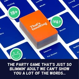 Hilarisch beledigend spel voor volwassenen - grappig hertenspel en brutaal kaartspel - miljoenen beledigingscombinaties voor 4 tot 10 spelers (17+) — thumbnail 5