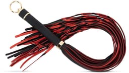 Fetish Collection - Flogger 64 cm - Rood en Zwart — thumbnail 1