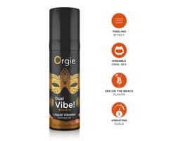 Orgie - Dual Vibe! Kissable Liquid Vibrator - Sex On The Beach - 0.5 fl oz / 15 ml