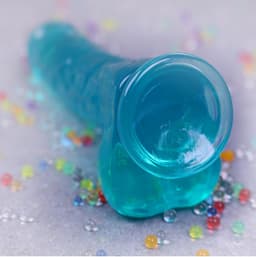 Shots - RealRock Realistische Dildo met Ballen - 15 cm turquoise — thumbnail 3