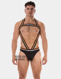 Barcode Berlin Body Harness Pride Ikem Black - MAAT S/M — thumbnail 4