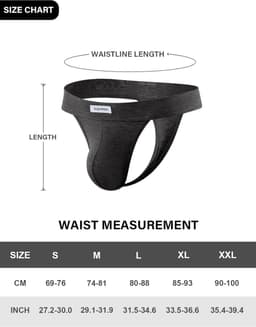 Heren Sexy Bamboe String Ondergoed Lage Taille Tanga slips — thumbnail 2