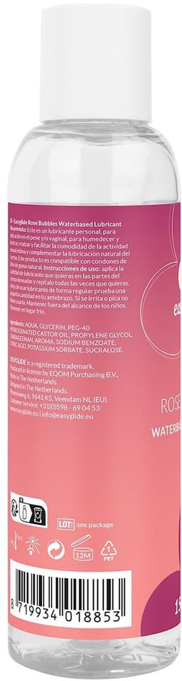 EasyGlide - Rosé Bubbels Glijmiddel op Waterbasis - 150 ml — thumbnail 8